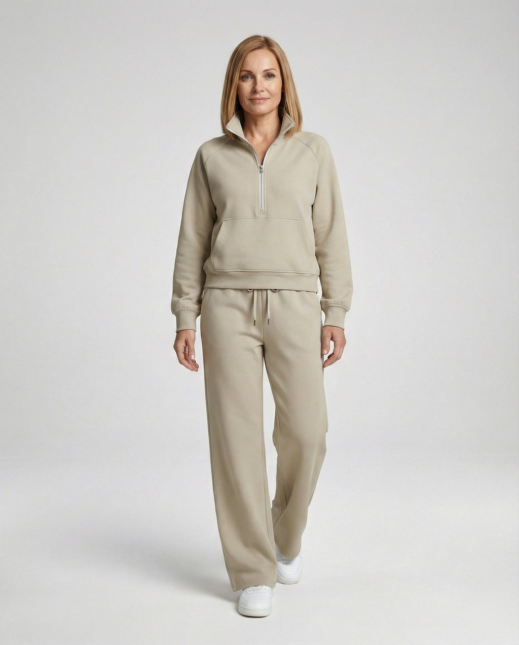 Women's Jogging Set with High Collar