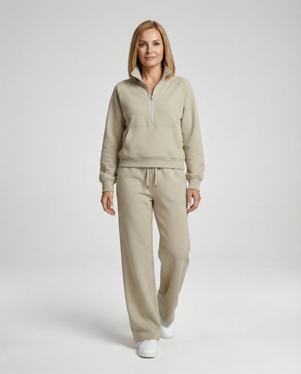Women's Jogging Set with High Collar