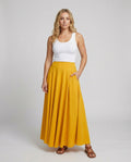 Women's Airy Maxi Skirt with High Waistband