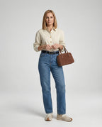 Women's Striped Button-Down Shirt