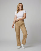 Women's Wide-Leg Pants with Elastic Waist