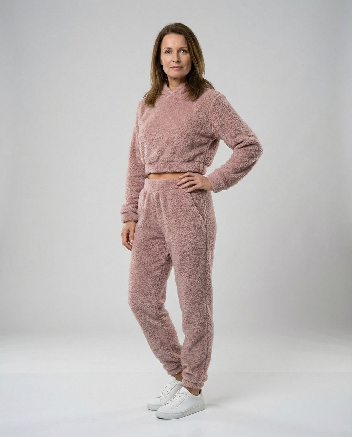 Women's Lounge Set with Cropped Jacket