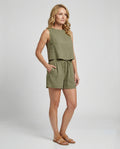 Women's Two-Piece Set with Crop Top