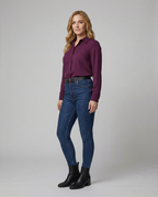 Elegant Women's Shirt Blouse with Luxurious Sheen