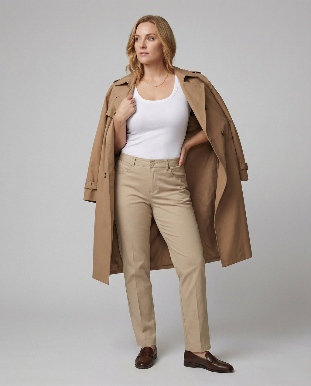 Women's High-Waisted Formal Trousers