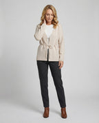 Women's Cardigan with Tie Belt