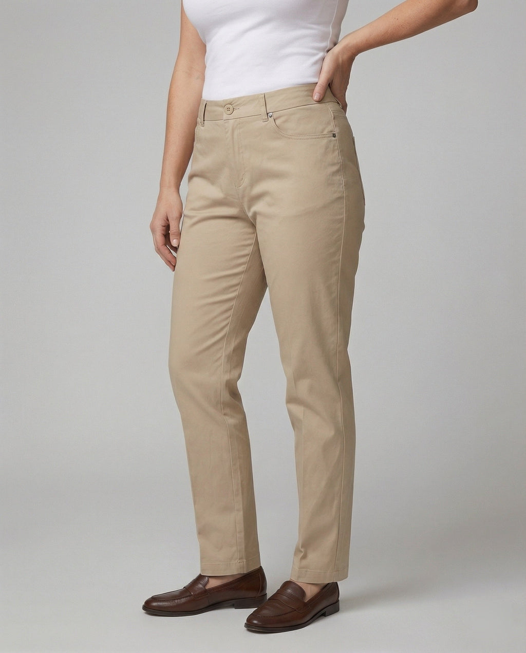 Women's High-Waisted Formal Trousers