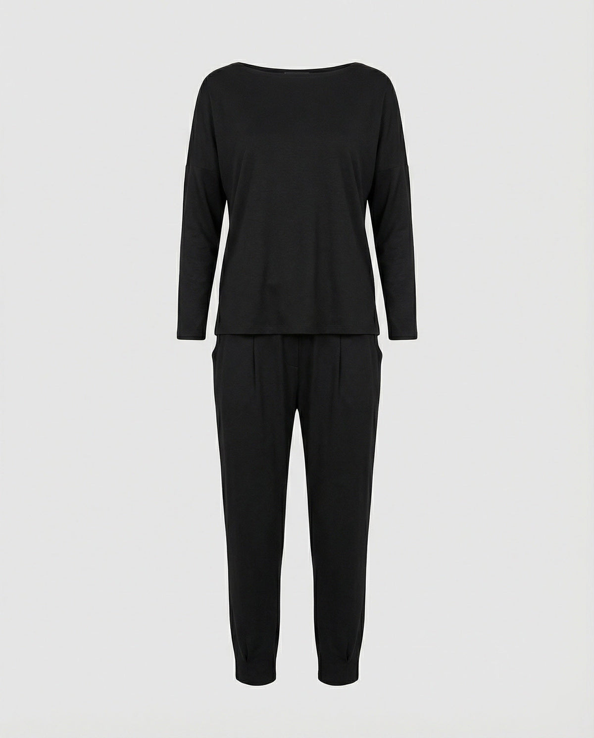 Women's Jogging Suit Lounge Set with Wide Sleeves and Pockets