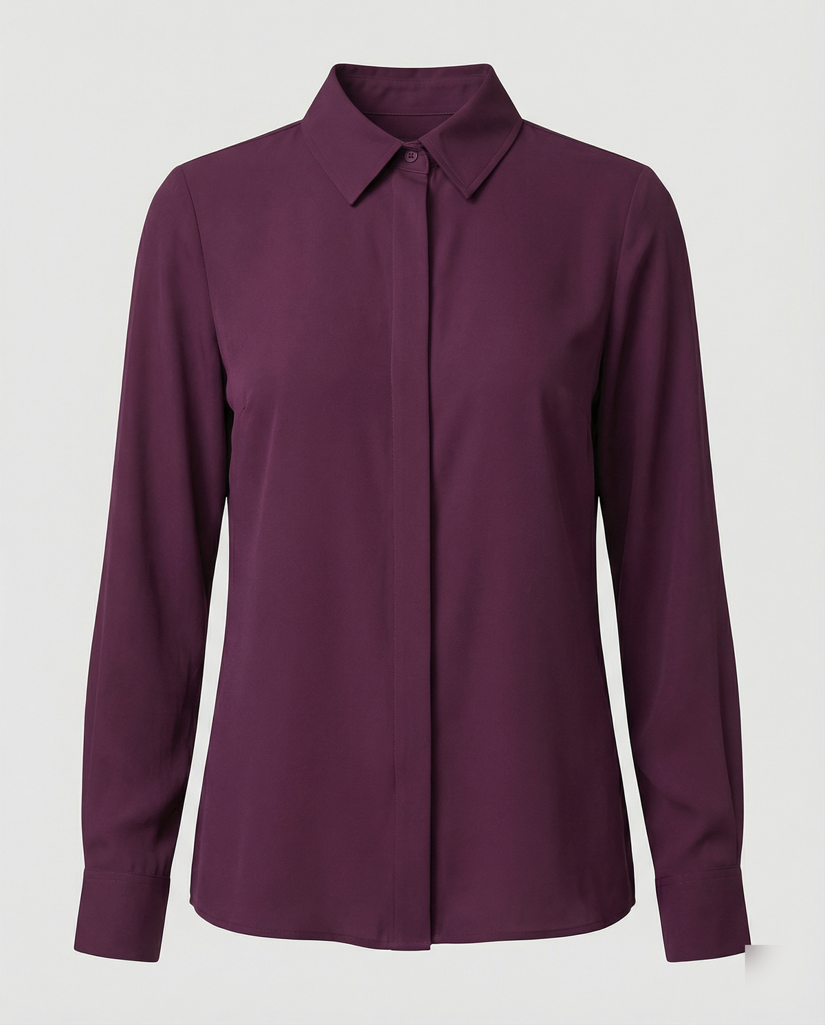 Elegant Women's Shirt Blouse with Luxurious Sheen