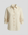 Women's Striped Button-Down Shirt