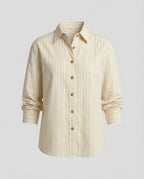 Women's Striped Button-Down Shirt