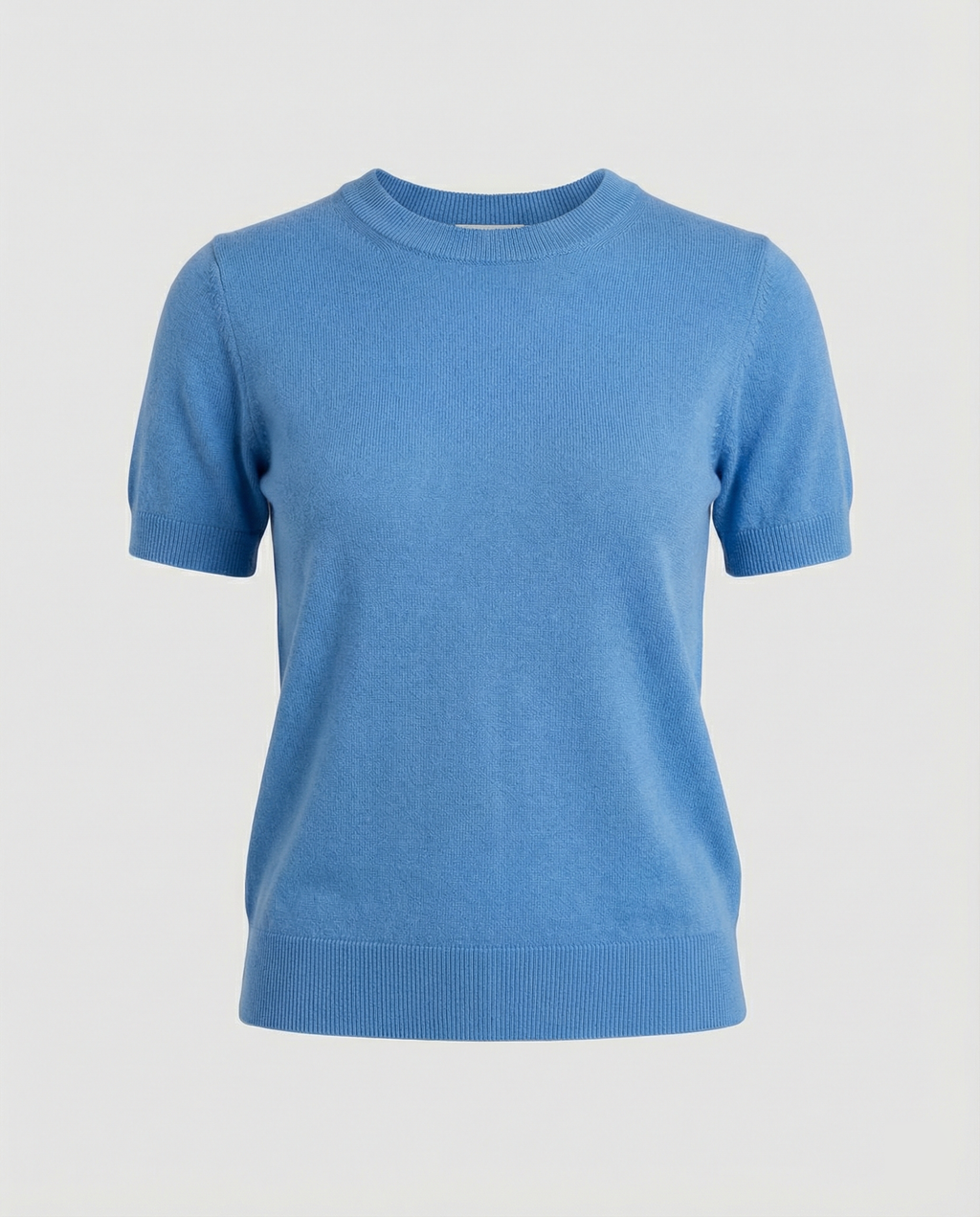 Women's Short-Sleeve Fine Knit Sweater