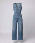 Women's Wide-Leg Jumpsuit with Elegant Button Placket