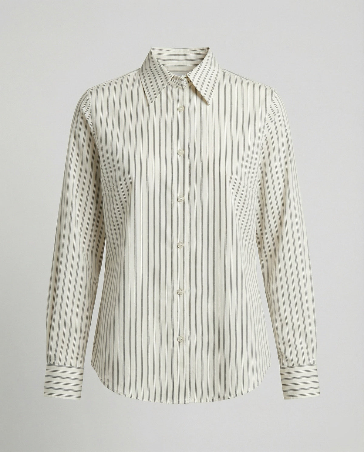 Women's Striped Button-Down Blouse
