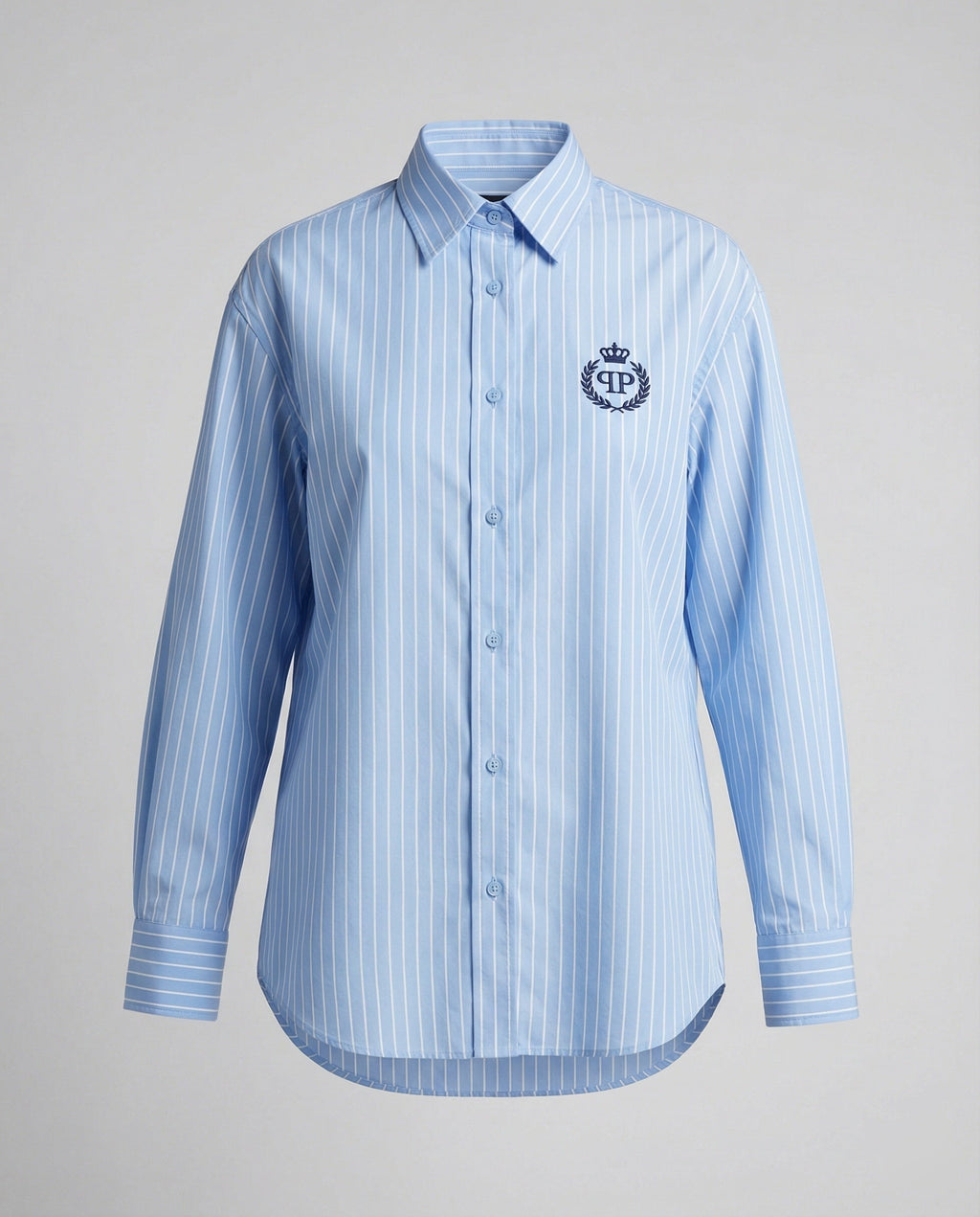 Women's Striped Blouse with Classic Collar
