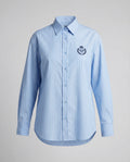 Women's Striped Blouse with Classic Collar