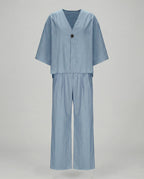 Two-Piece Set with Oversized Blouse