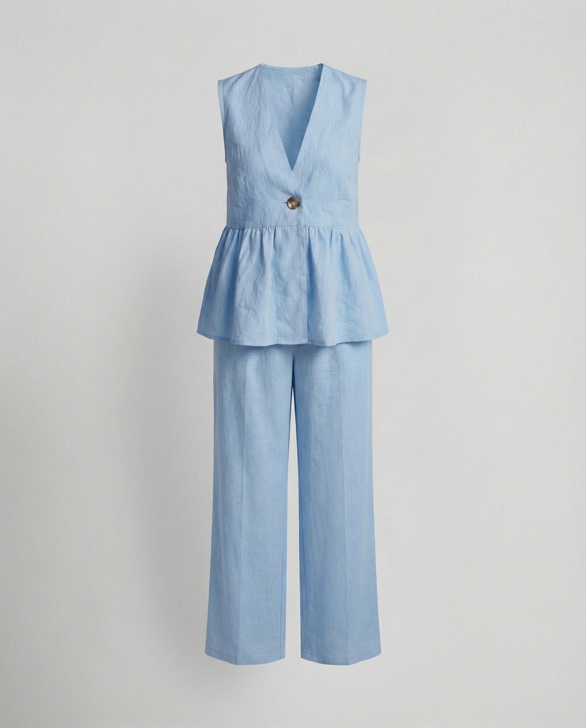Elegant Women's Linen Trouser Suit