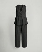 Elegant Women's Linen Trouser Suit