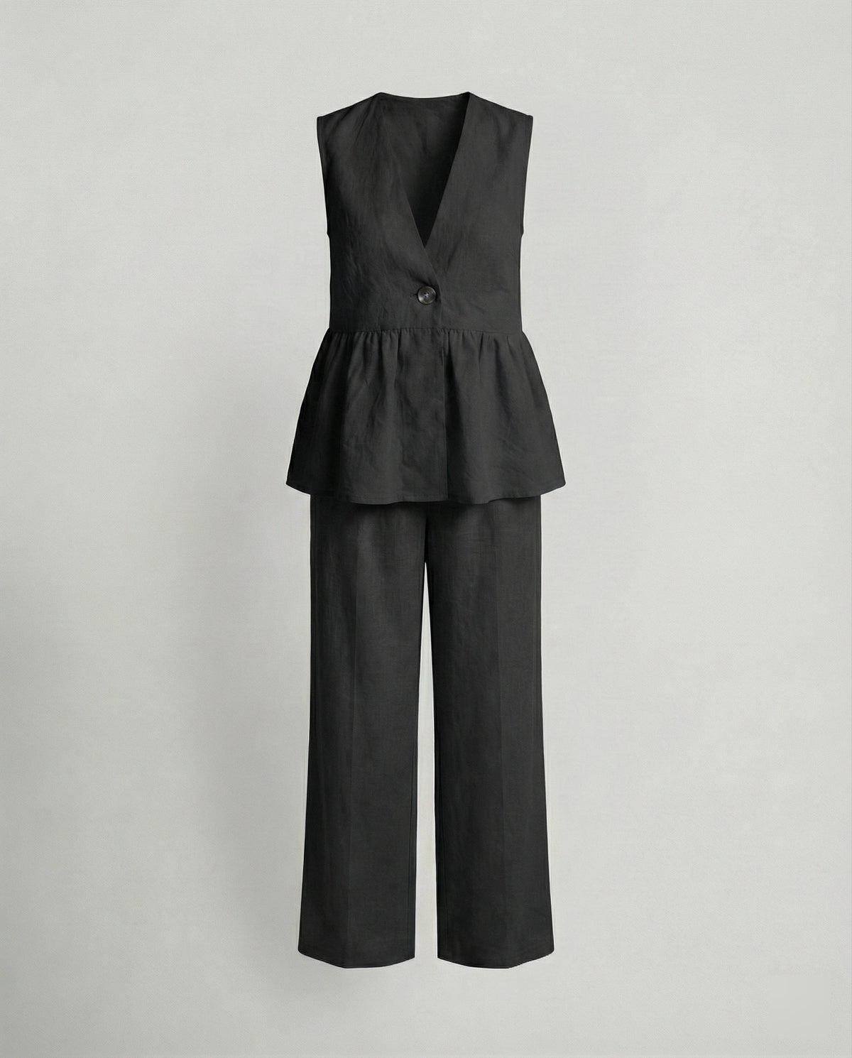 Elegant Women's Linen Trouser Suit