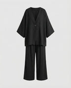 Two-Piece Set with Oversized Blouse