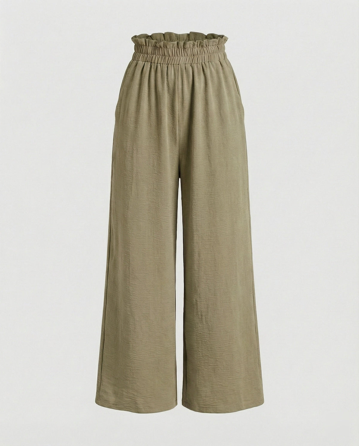 Women's Wide-Leg Culottes with Elastic Waistband