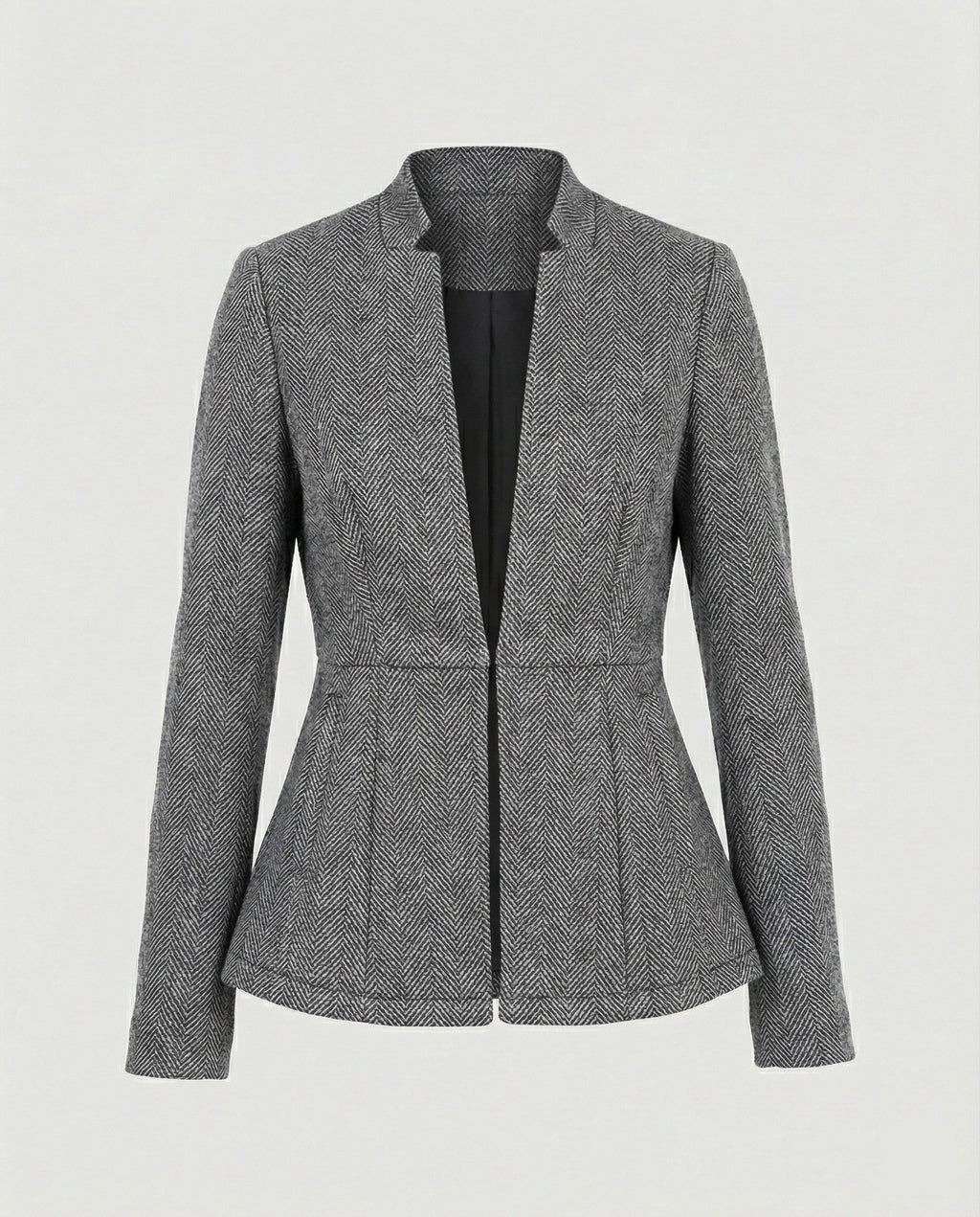Sleeveless Houndstooth Blazer