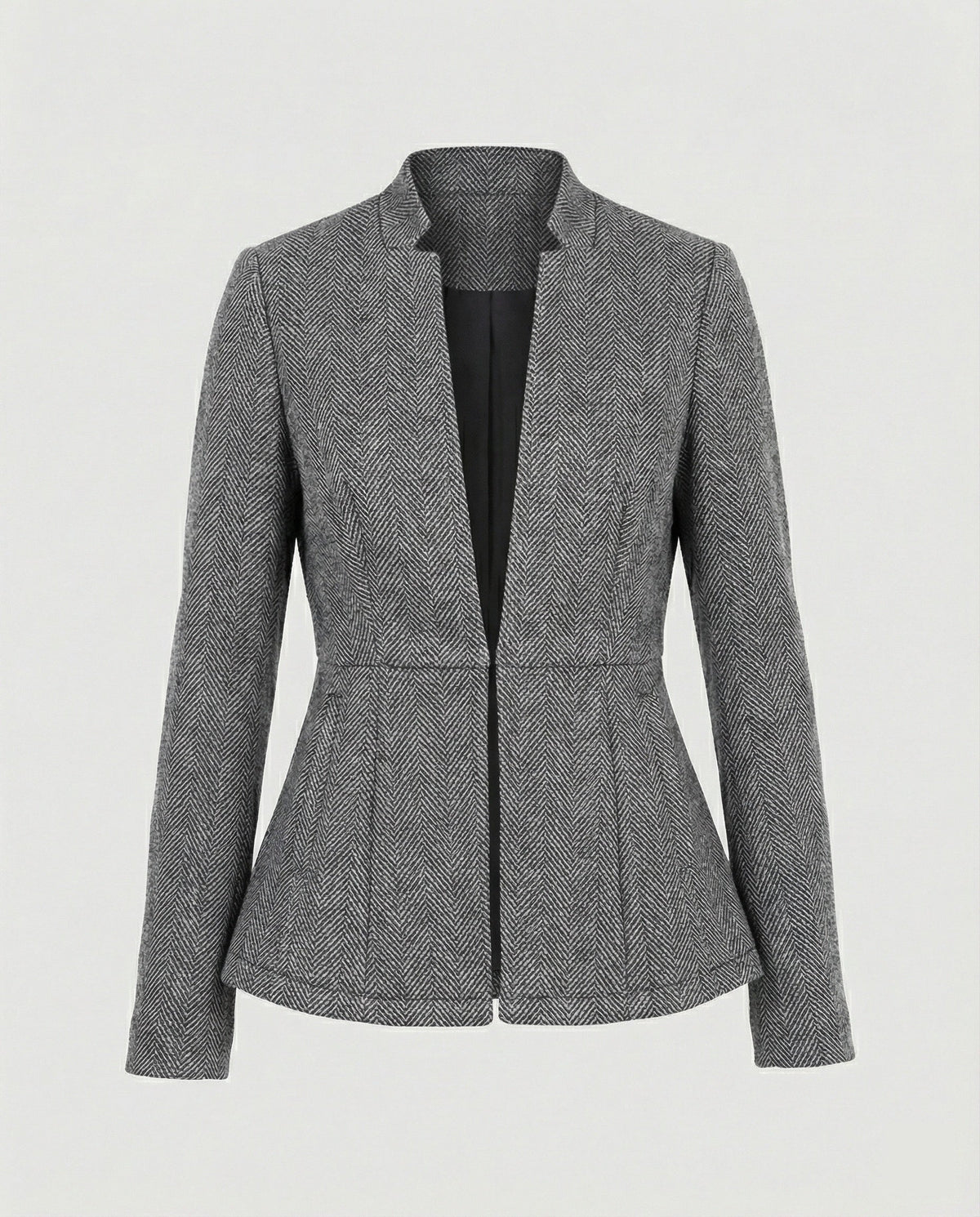 Sleeveless Houndstooth Blazer