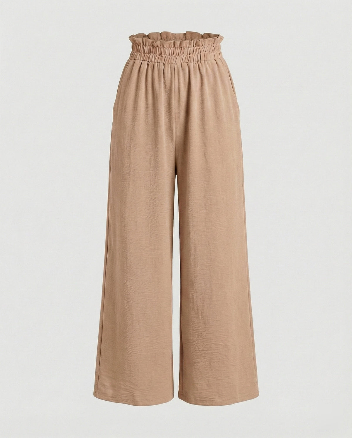 Women's Wide-Leg Culottes with Elastic Waistband