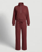 Women's Jogging Set with High Collar
