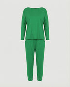 Women's Jogging Suit Lounge Set with Wide Sleeves and Pockets