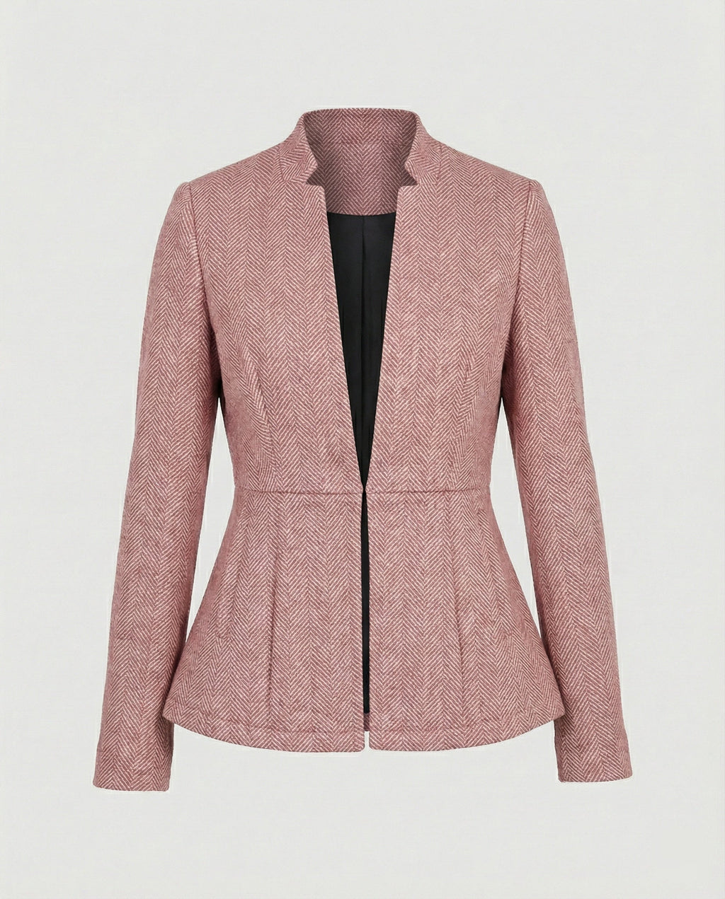 Sleeveless Houndstooth Blazer
