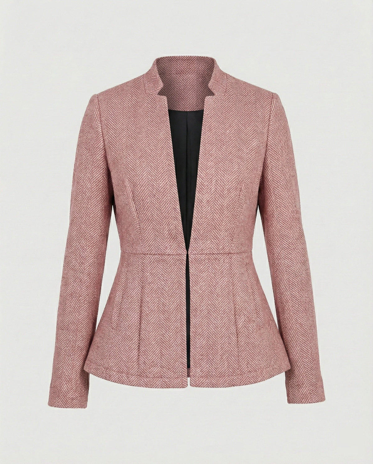 Sleeveless Houndstooth Blazer