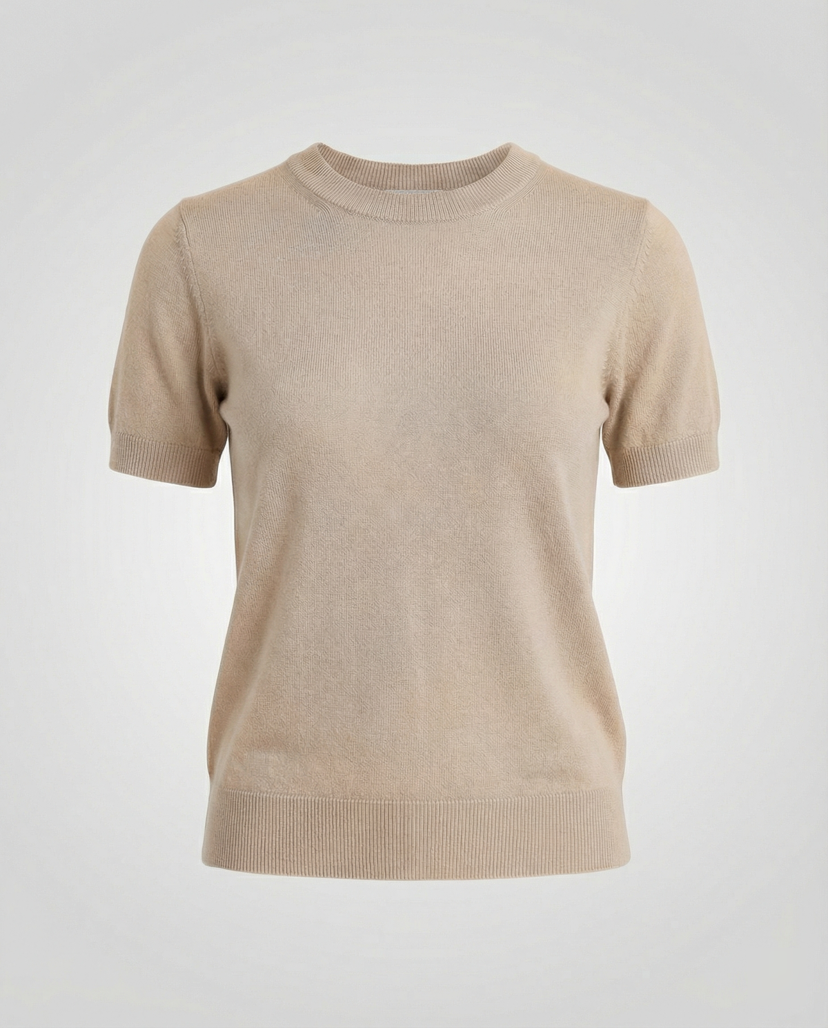 Women's Short-Sleeve Fine Knit Sweater