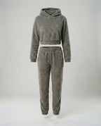 Women's Lounge Set with Cropped Jacket
