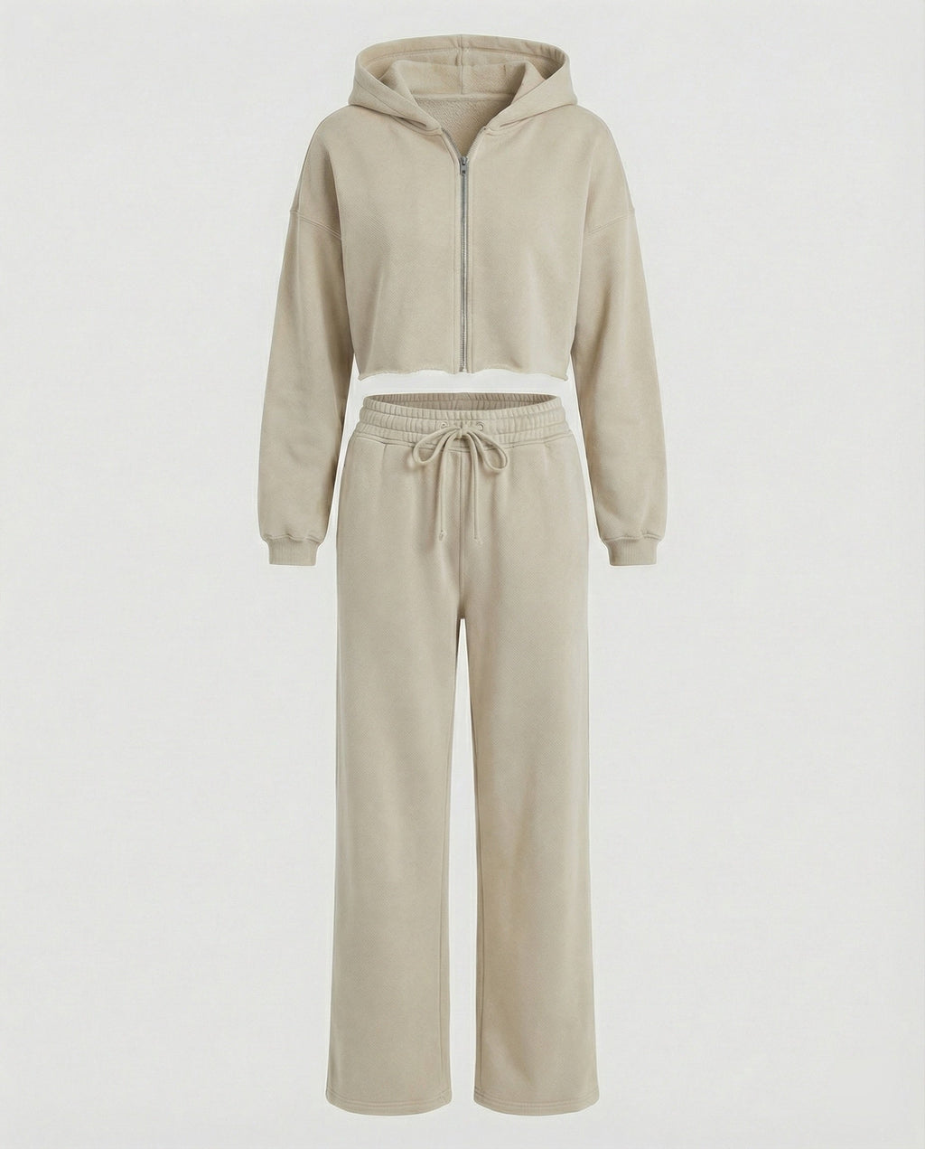 Women's Sweat Set with Hood and Jogging Trousers