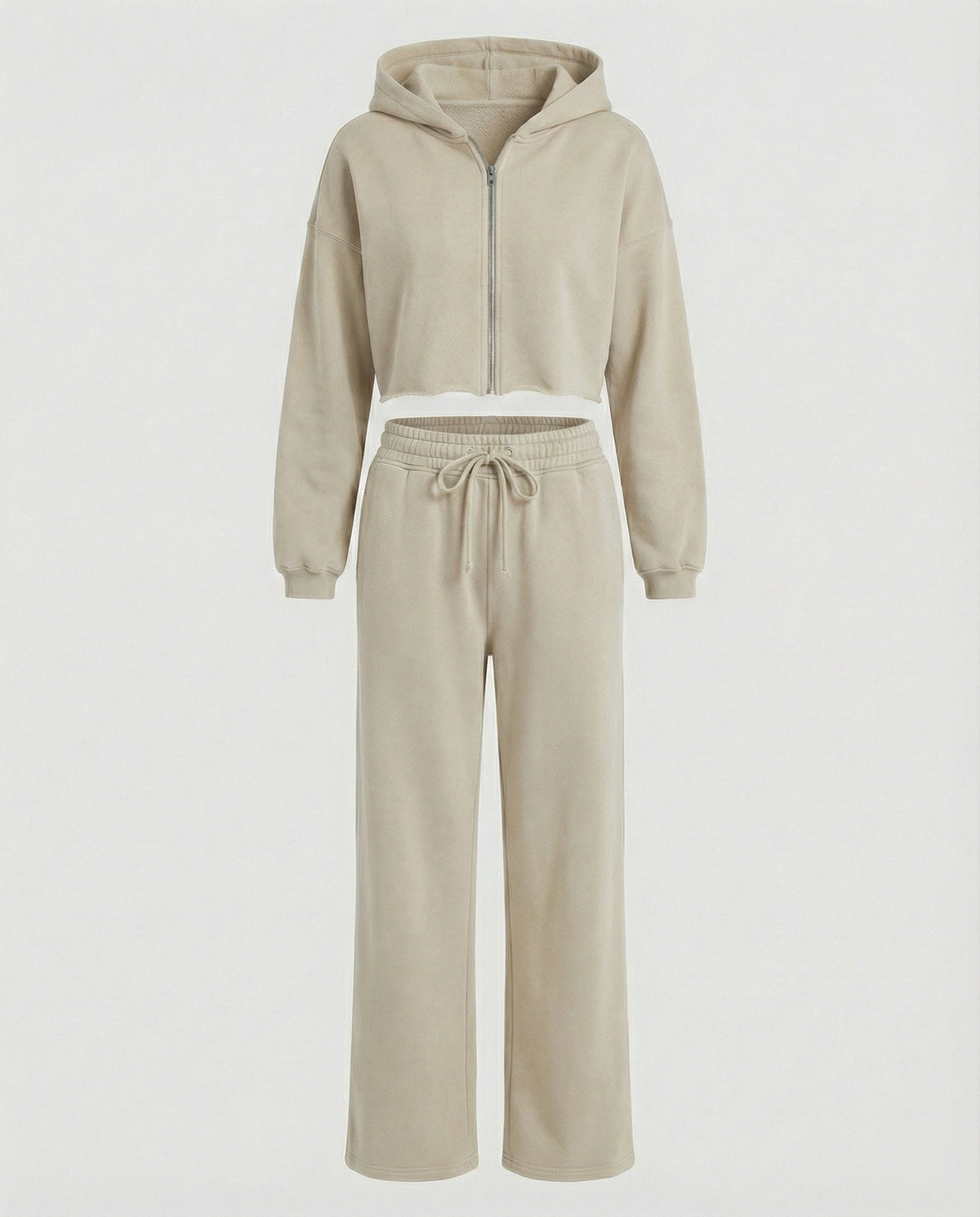 Women's Sweat Set with Hood and Jogging Trousers