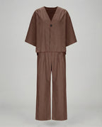 Two-Piece Set with Oversized Blouse