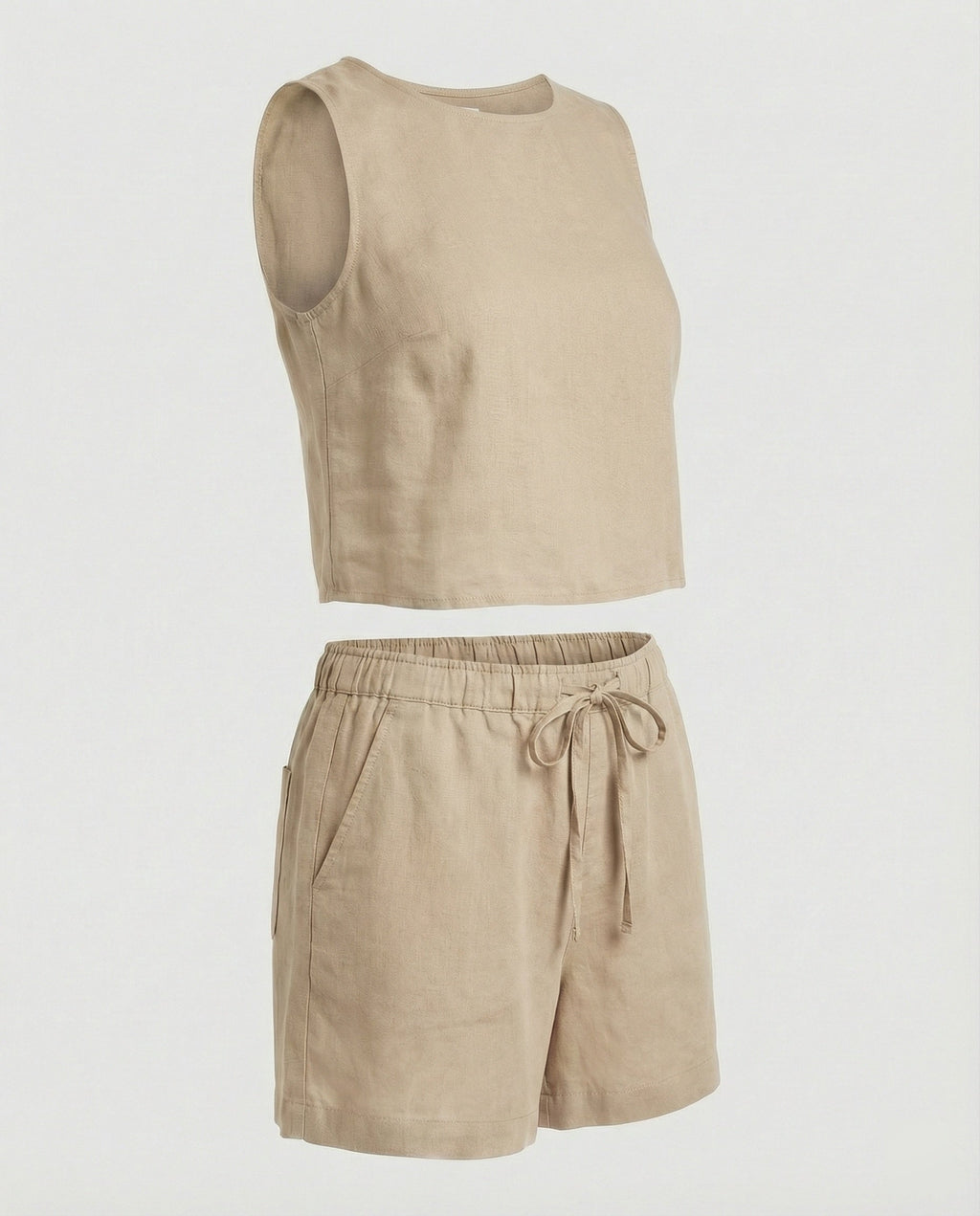 Women's Two-Piece Set with Crop Top