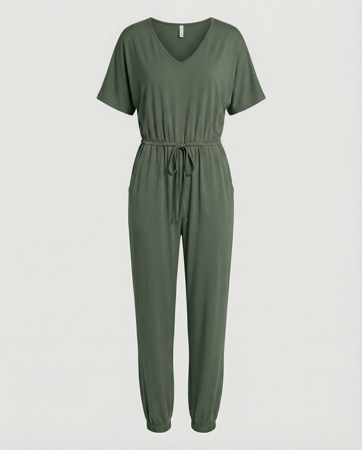 Women's Lightweight Jumpsuit with Loose Fit and Adjustable Waist
