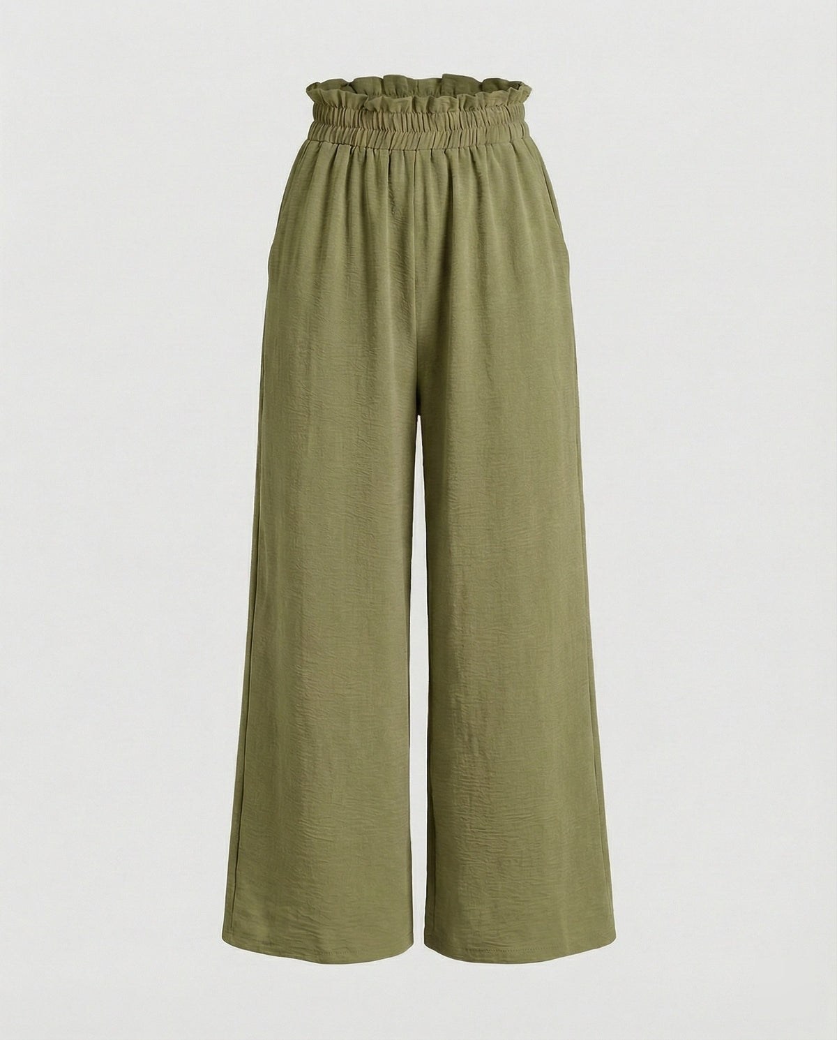Women's Wide-Leg Culottes with Elastic Waistband