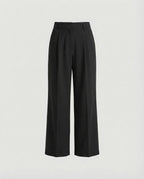 Women's High-Waisted Wide-Leg Dress Pants with Pleats