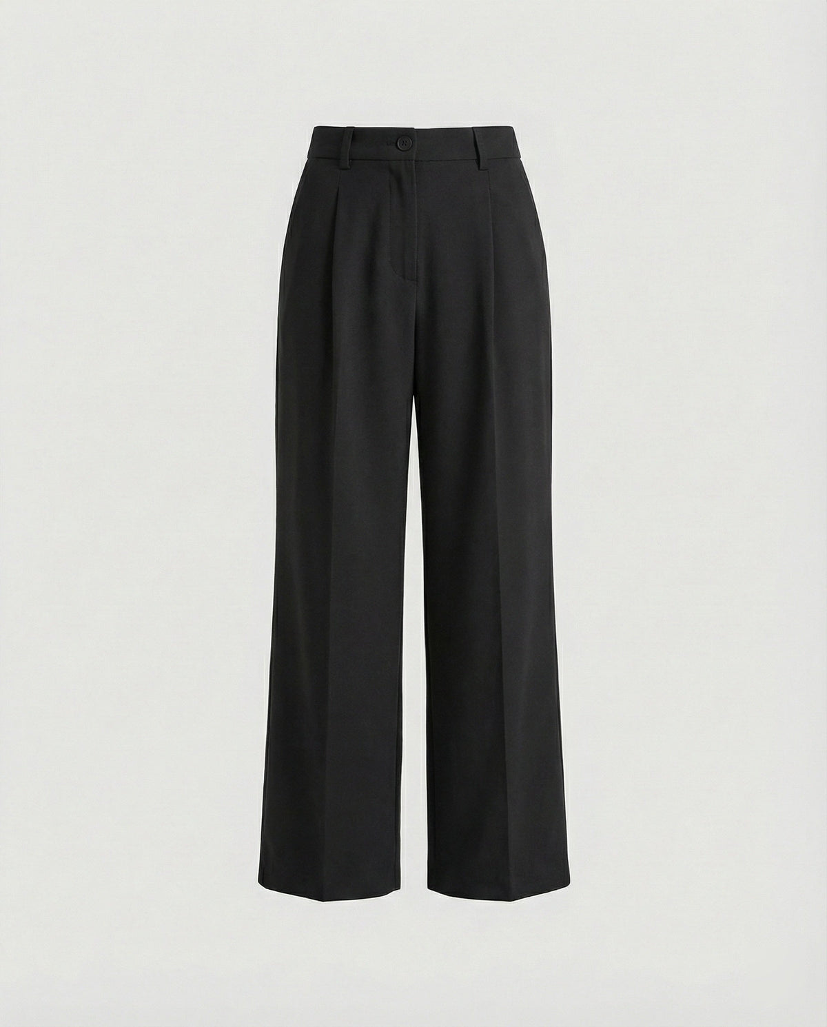 Women's High-Waisted Wide-Leg Dress Pants with Pleats