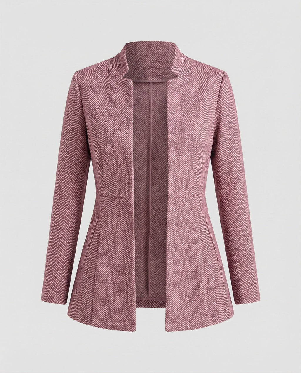 Sleeveless Houndstooth Blazer