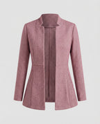 Sleeveless Houndstooth Blazer
