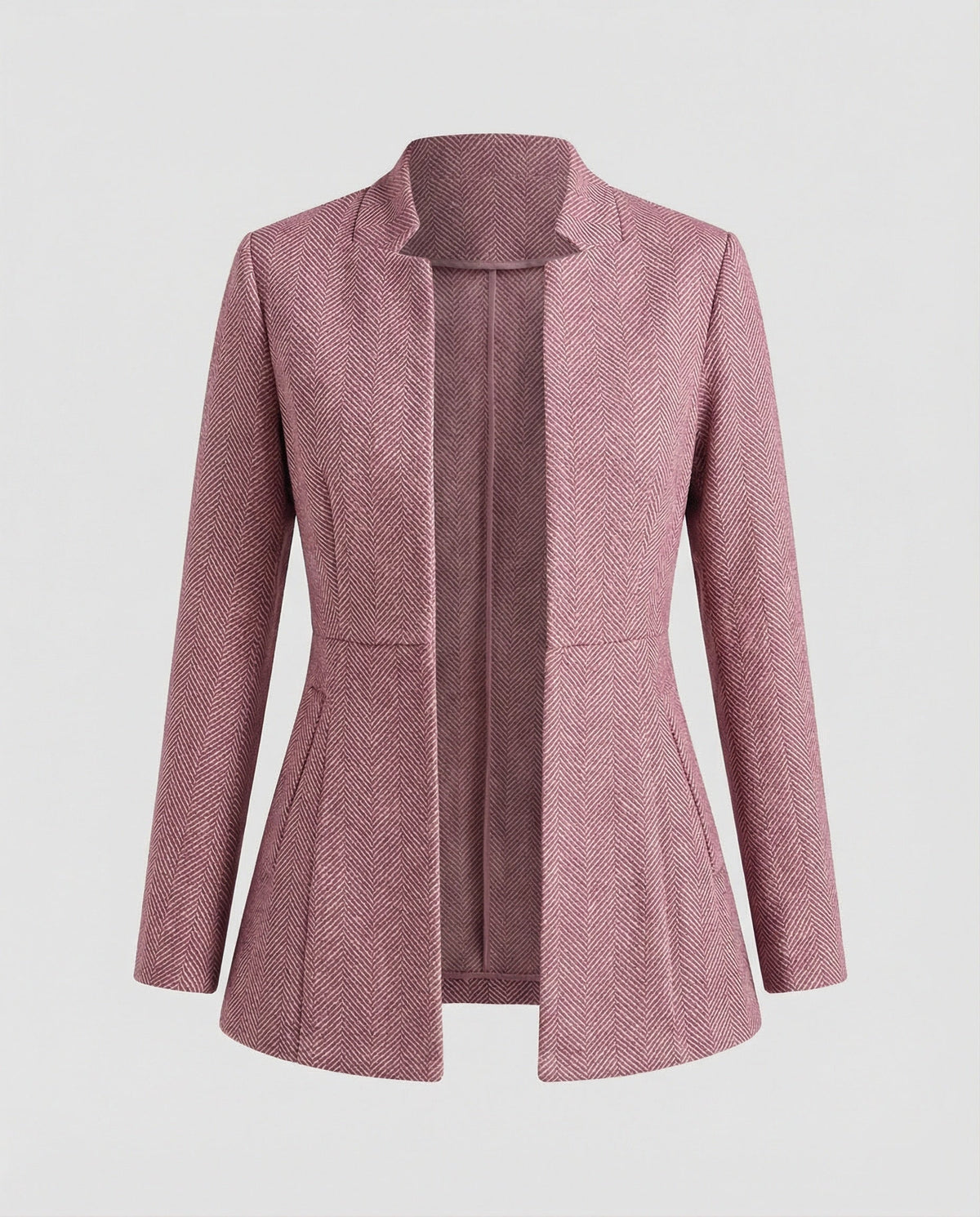 Sleeveless Houndstooth Blazer