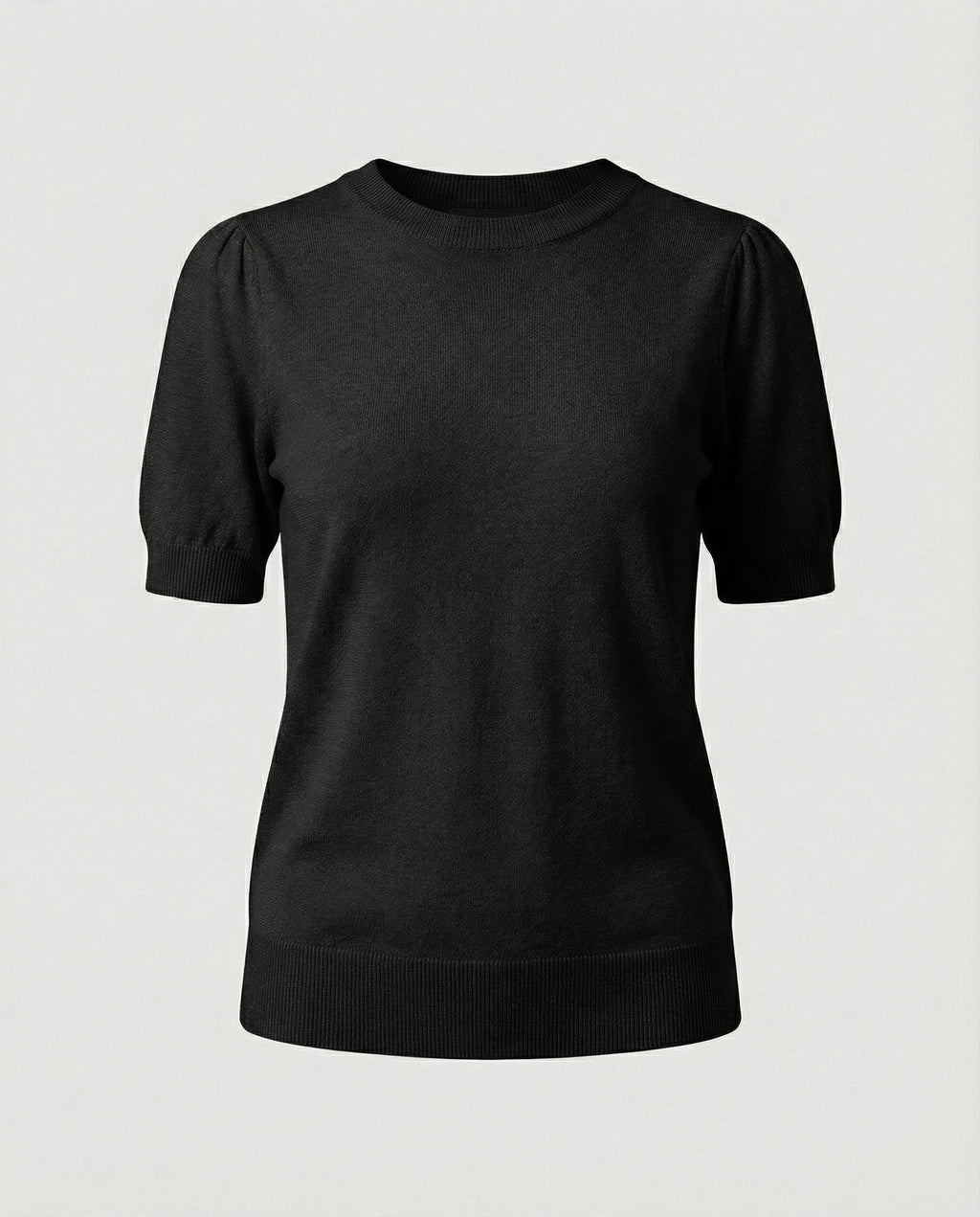 Women's Short-Sleeve Cotton Sweater