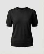 Women's Short-Sleeve Cotton Sweater