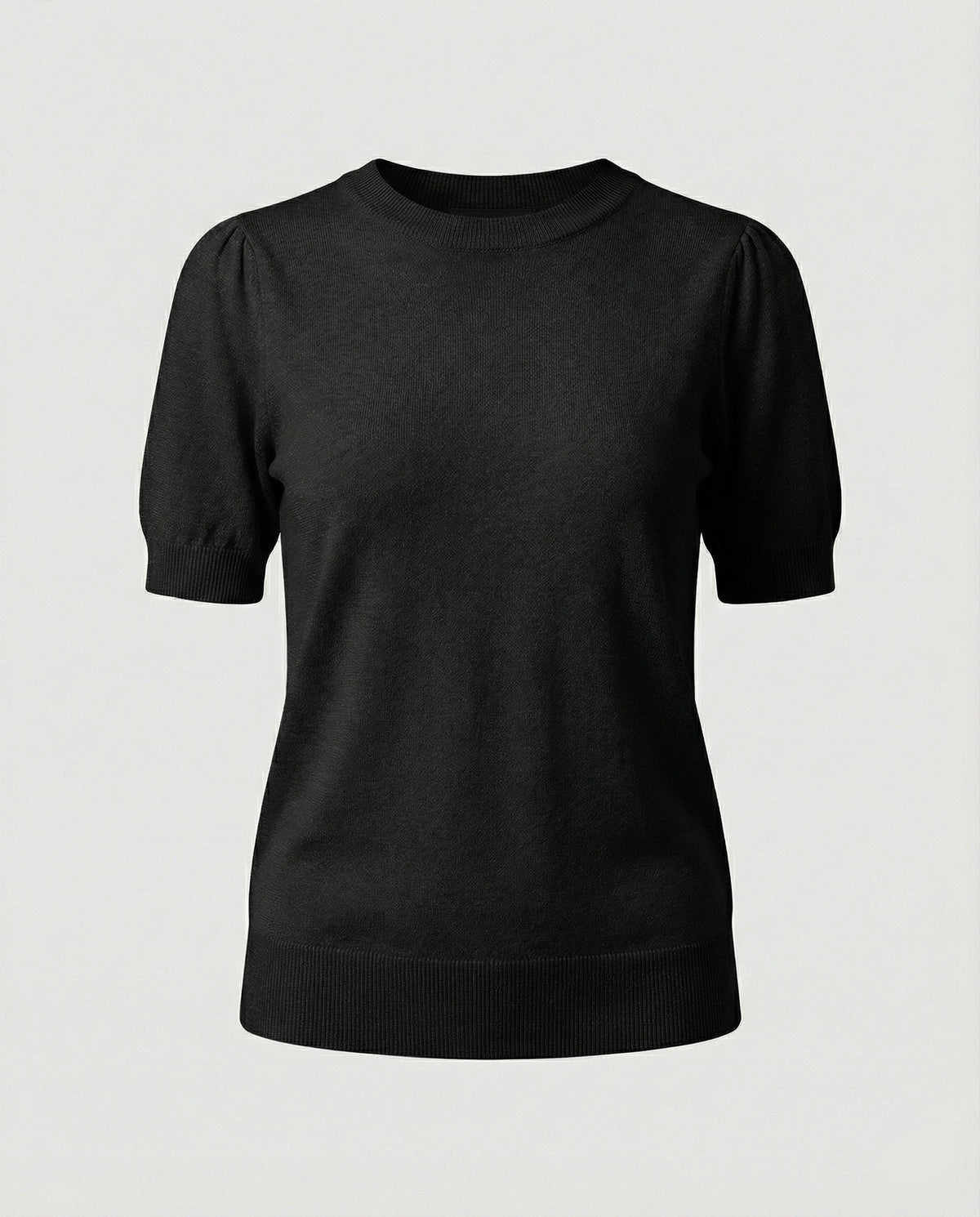 Women's Short-Sleeve Cotton Sweater