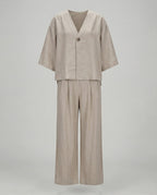 Two-Piece Set with Oversized Blouse